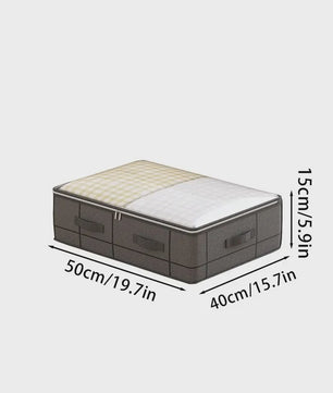 Opvouwbare Opbergbox Onder het Bed - Ruime Non-Woven Organizer voor Kleding & Dekens