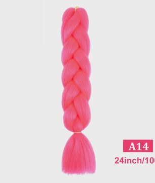 24 Inch Jumbo Braids Haarverlenging - Synthetisch Vlecht Haar in Kleurrijke Tinten
