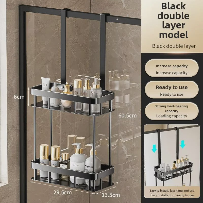 Douche Opbergrek 2-Laags Zonder Boren - Wandmontage Organizer