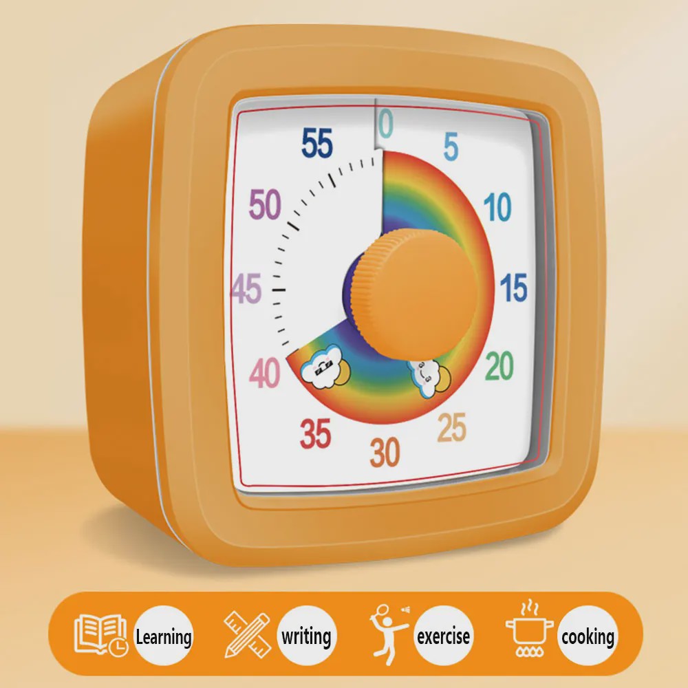 Visuele Timer 60 Minuten - Kinderen & Studenten - Zelfdiscipline & Tijdsmanagement