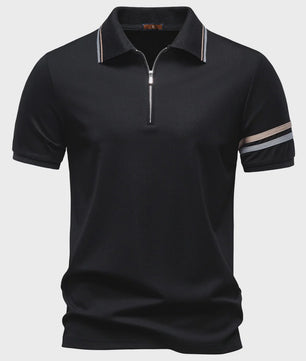 Lichtgewicht Heren Poloshirt met Halve Rits - Ademend en Zomerse Stijl