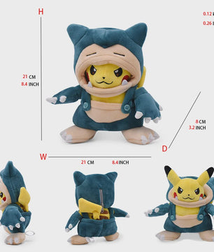 Pikachu, Eevee & Lucario Cosplay Pluche Speelgoed - 20-30CM Collectible Knuffel
