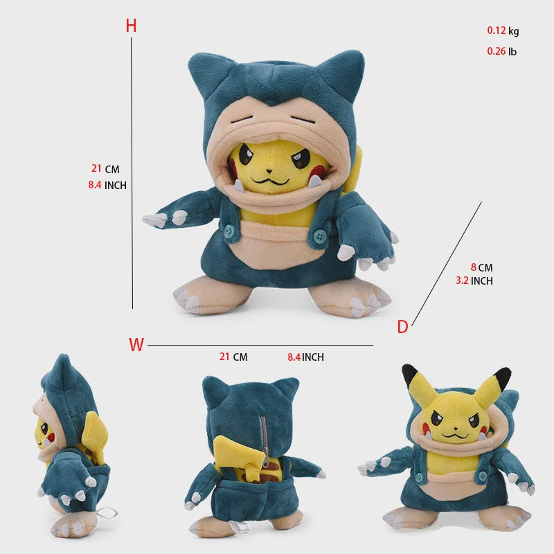 Pikachu, Eevee & Lucario Cosplay Pluche Speelgoed - 20-30CM Collectible Knuffel