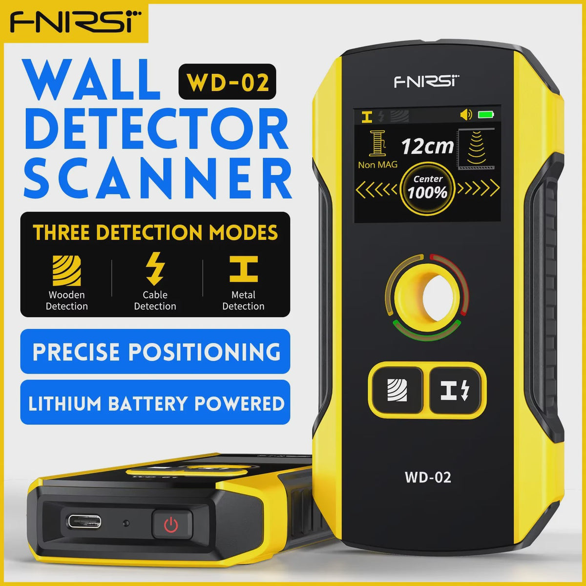FNIRSI WD-01/WD-02 Muurscanner: Vind Metaal, Hout & AC-kabels met Precisie