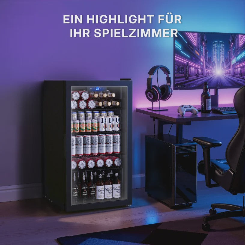 89L Drankenkoelkast met No Frost, Dubbel Glas & Omkeerde Deur - Energieklasse B