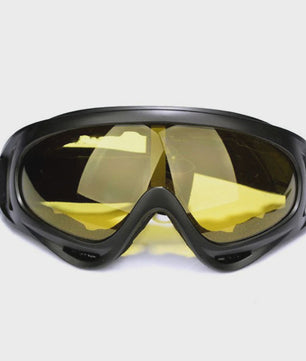 Motorcross Bril met Afneembaar Ademend Masker - Stof- en Impactbestendig