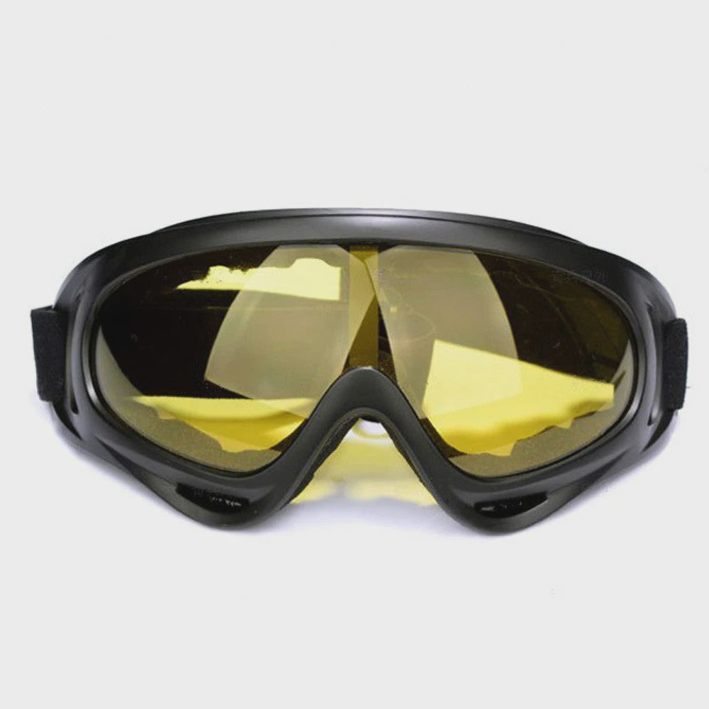 Motorcross Bril met Afneembaar Ademend Masker - Stof- en Impactbestendig