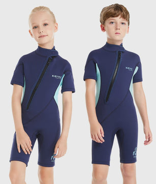 2mm Kinder Wetsuit Shorty voor Jongens & Meisjes - Neopreen Zwempak voor Strand & Watersport