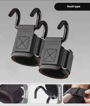 Fitness Grip Hooks met Polsbanden - Verbeter je Kracht en Grip bij Gewichtheffen