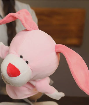Zachte Pluche Handpoppen: Educatief Speelgoed & Knuffels voor Kinderen - Leeuw, Olifant, Konijn, Aap & Meer!