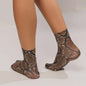 Leopard Print Korte Sokken - Zomerse Enkel Sokken met Bloemenpatroon