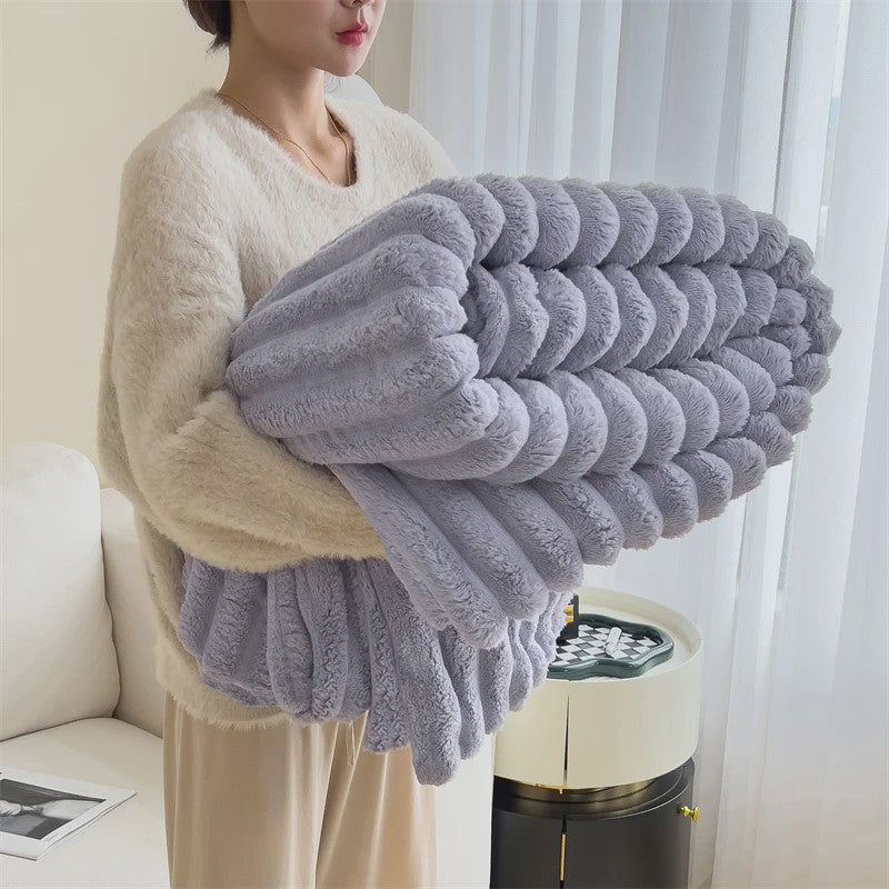 Luxe Pluche Plaid - Extra Dik & Warm - Comfortabel voor Bank & Bed