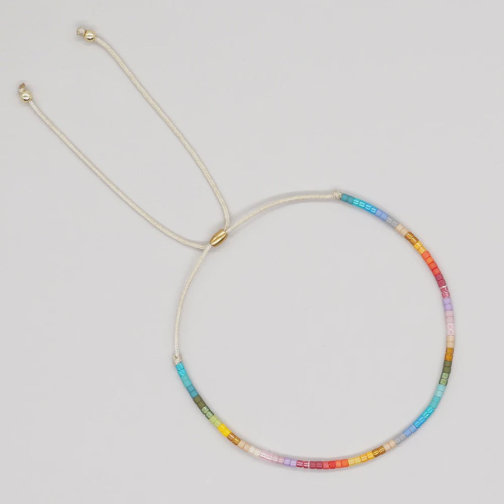 Zomerse Miyuki Kralen Armband - Turquoise & Blauw - Boho & Etnisch