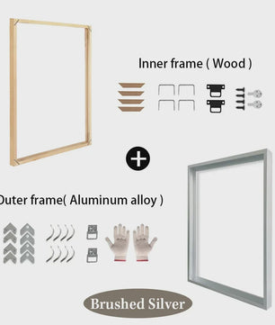 DIY Poster Frame Set: Metaal & Hout in 8 Kleuren voor Galerij Decoratie