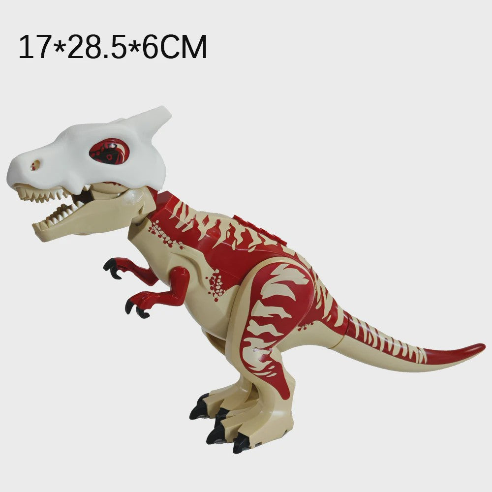 Grote Bouwblok Dinosaurus Speelgoed - Indominus Rex & Tyrannosaurus Rex Modellen