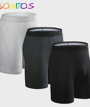 Set van 3 Heren Long Boxershorts - Comfortabel Katoen