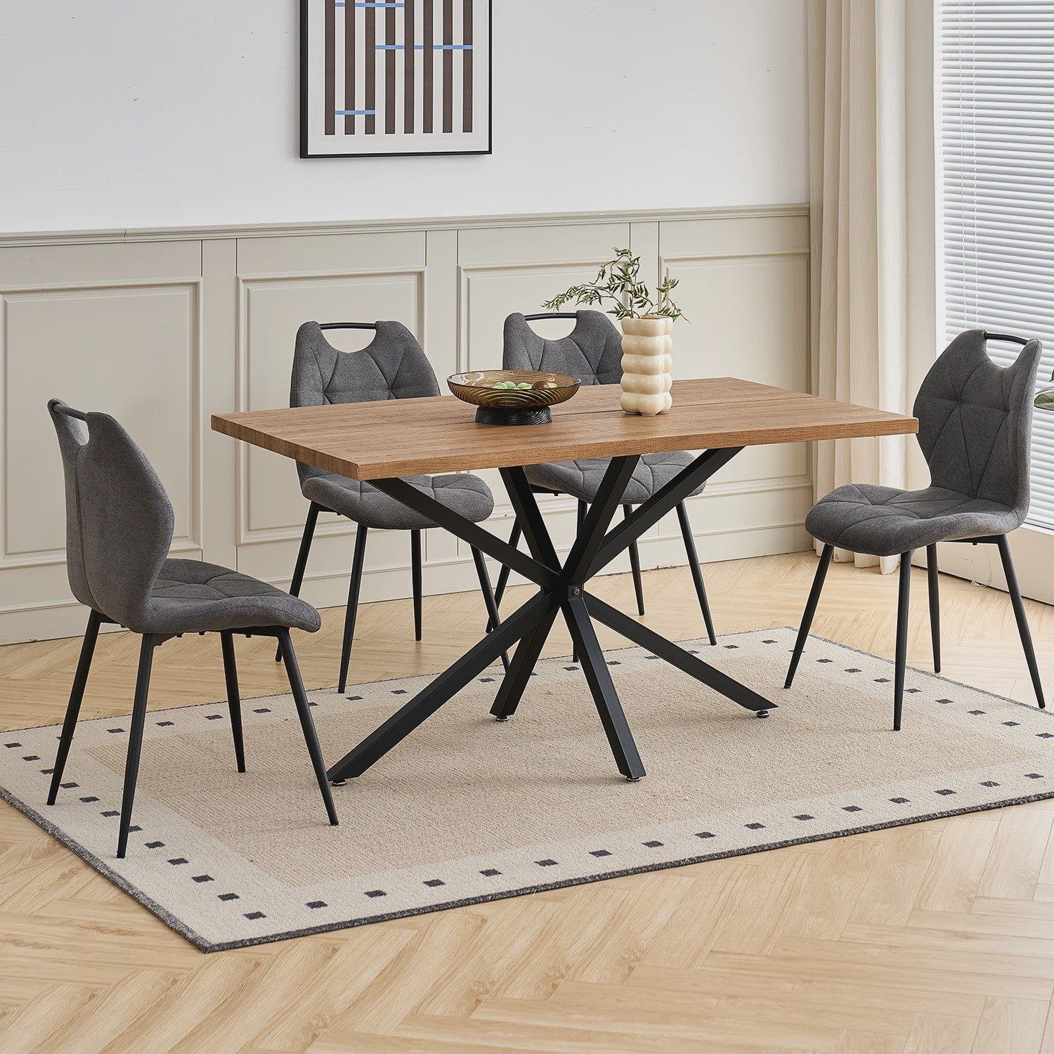 Set Eetkamerstoelen Nordic Stijl - Comfortabel Velvet met Metalen Poten (Per 2, 4 of 6)