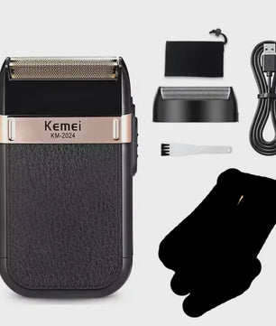 Kemei Professionele Oplaadbare Baard- en Haartrimmer KM-2628 - Goudkleurig