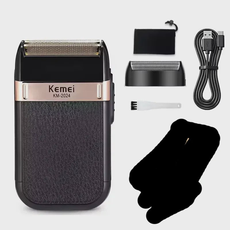 Kemei Professionele Oplaadbare Baard- en Haartrimmer KM-2628 - Goudkleurig