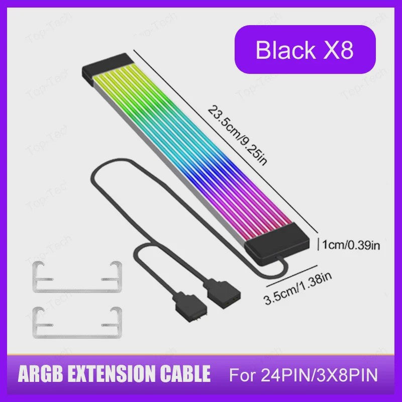 ARGB PC Kabel Verlenging - 5V 3-Pin Synchronisatie voor Moederbord & Videokaart
