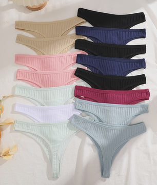 15-Delige Set Dames String Broekjes - Katoen, Sexy & Comfortabel Ondergoed