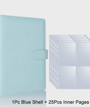 A5 Kpop Fotokaart Binder: Verzamelboek voor Idoolkaarten & Foto's - 25 Pagina's met 4 Vakjes