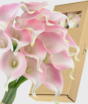 Real Touch Kunst Calla Lelies - Bruidsboeket & Bloemstukken (15 stuks)