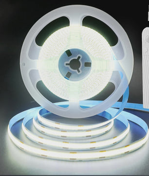 COB LED Strip met PIR Bewegingssensor - Flexibel, Zelfklevend, Batterijgevoed (5V)