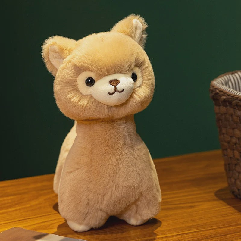 Kawaii Alpaca Pluche Knuffel - Zachte Llama Pluche Dier Speelgoed Pop als Kussen, Cadeau en Kamerdecoratie