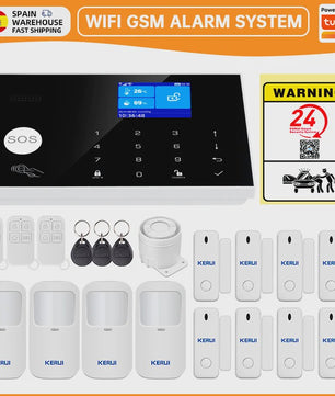 KERUI WIFI GSM Alarm Systeem met Tuya Smart App - Slimme Beveiliging voor Thuis