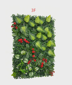 Kunsthagen Groenwand Paneel - Faux Jungle Decoratie voor Tuin, Balkon & Feesten (40x60cm)