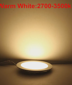 Ultra Dunne LED Panel Downlighter - Rond Verzonken Plafondlamp