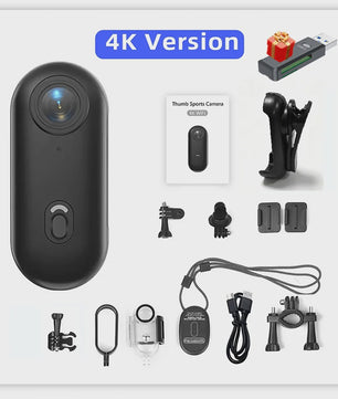 4K Mini Actiecamera met WiFi - POV Bodycam voor Motor, Helm & Sport - H88 model