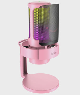 FIFINE A8 USB Microfoon: RGB, Mute & Koptelefoonuitgang voor PC/Mac Streaming & Opnames