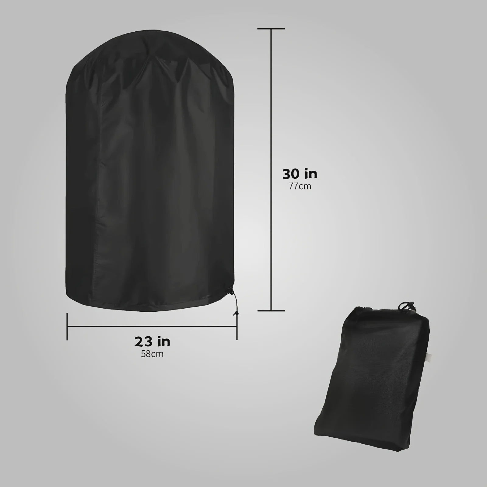 Waterdichte Grillhoes Zwart - Heavy Duty BBQ Cover voor Diverse Maten