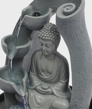 Zen Boeddha Tafelwaterpartij met Fontein - Meditatieve Decoratie voor Huis & Kantoor