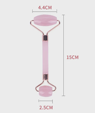 Roze Jade Roller & Gua Sha Set - Gezichtsmassage voor Rimpels en Wallen