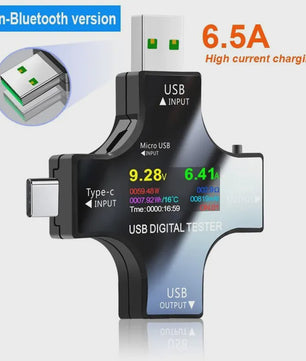 USB Tester Type-C PD Digitale Voltmeter Amperemeter - Meet Capaciteit & Stroom