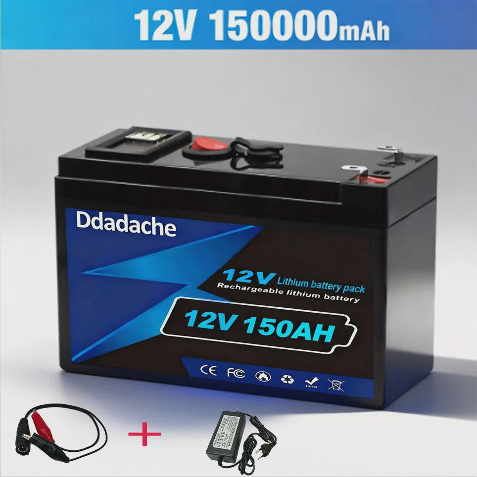12V 150Ah LiFePO4 Accu - 1920Wh Deep Cycle Lithium Batterij met BMS
