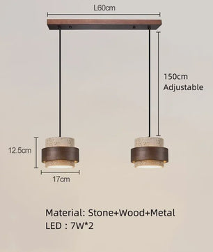 Moderne Design Hanglamp - Sfeervolle Bedlamp met Cave Stone Look
