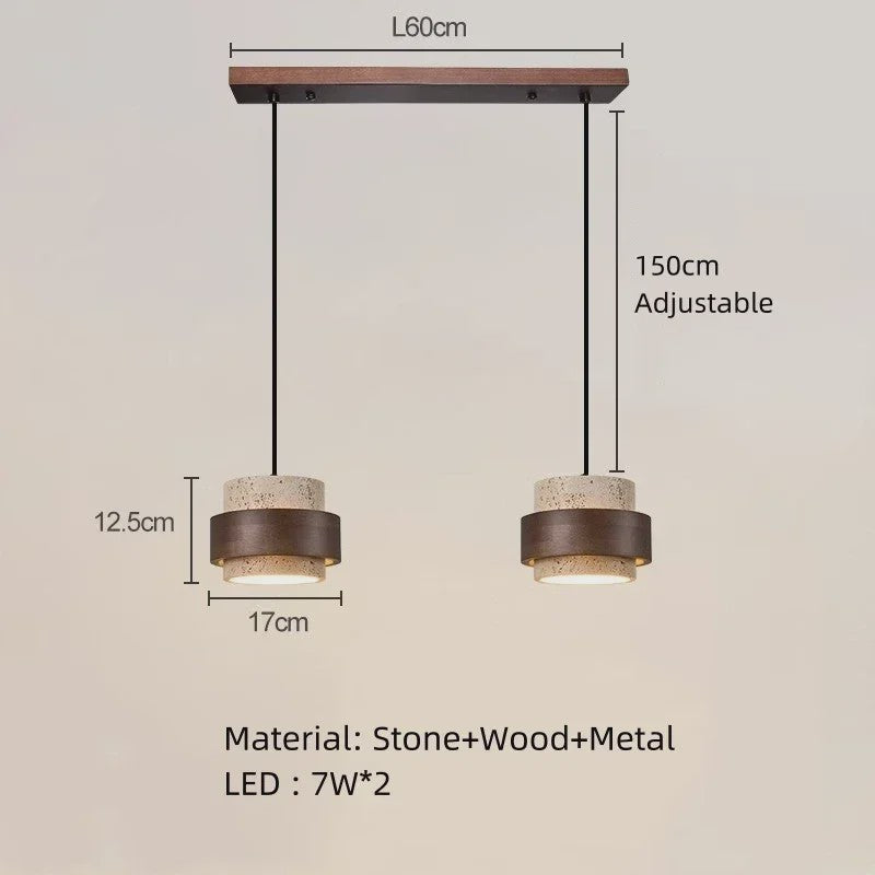 Moderne Design Hanglamp - Sfeervolle Bedlamp met Cave Stone Look