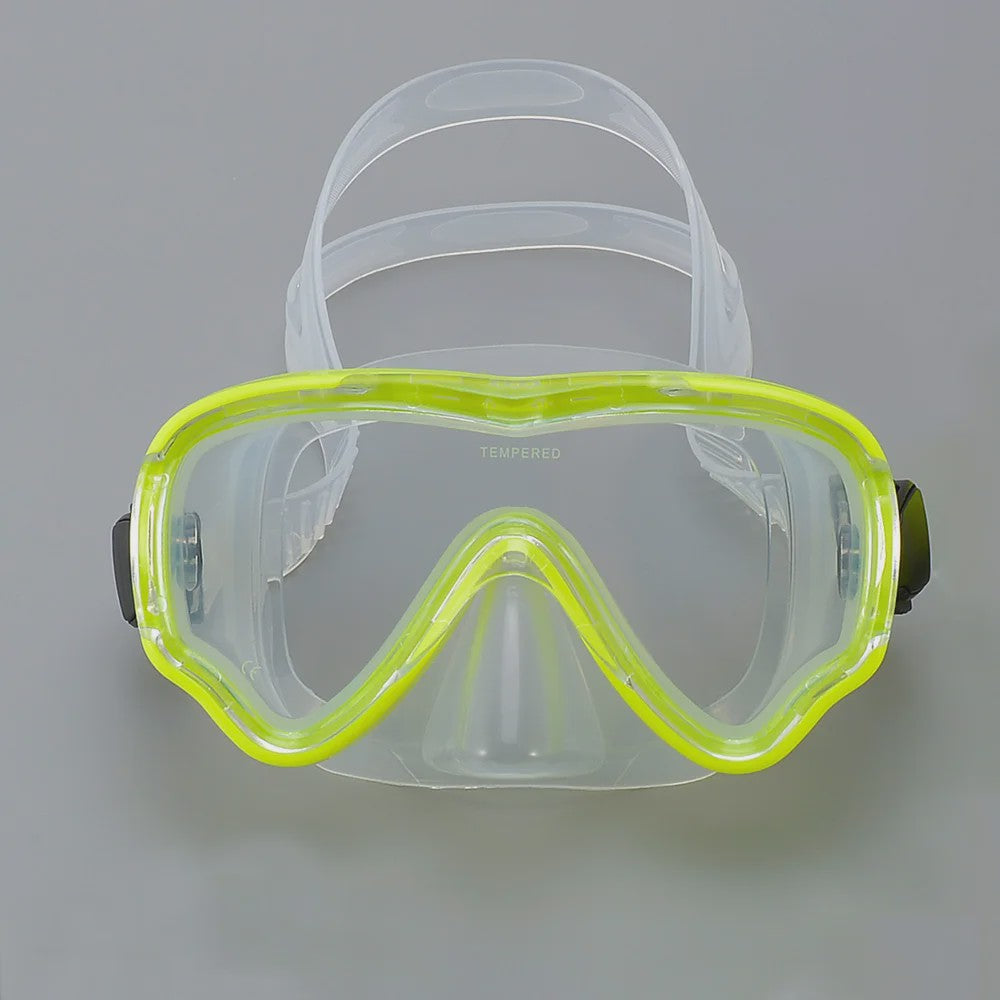 Kinder Snorkelmasker Duikmasker Anti-Condens Zwembril met Neusbedekking voor Snorkelen en Zwemtraining