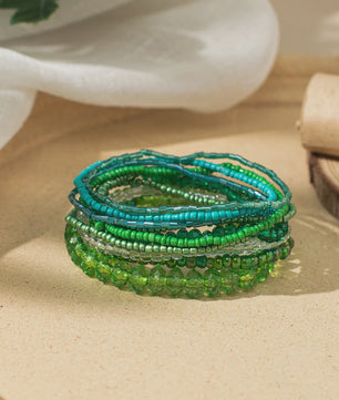Set van 10 Bohemia Kralen Armbanden - Zomerse Stijl & Strand Vakantie Sieraden