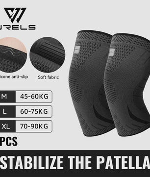 WRELS Compressie Kniebrace - Ademend, Anti-slip, Sport & Pijnverlichting