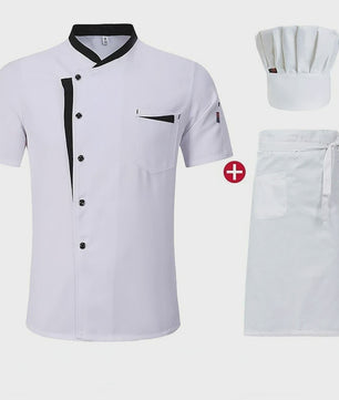 Klassiek Chef Jack met Korte Mouwen - Horeca Uniform voor Heren en Dames