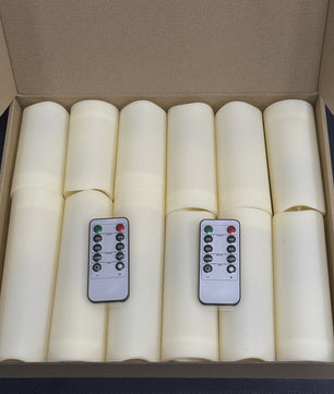 Set LED Kaarsen met Afstandsbediening - Flakkerend Vlam Effect - Waterbestendig