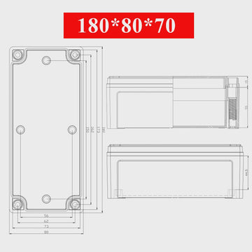 180x80x70mm