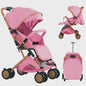 Draagbare Baby Kinderwagen met Muggennet, Opbergmand & 4 Wielen