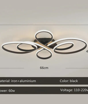 Moderne LED Plafondlamp met Afstandsbediening - Dimbare Plafondverlichting voor Woonkamer