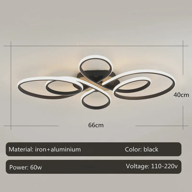 Moderne LED Plafondlamp met Afstandsbediening - Dimbare Plafondverlichting voor Woonkamer